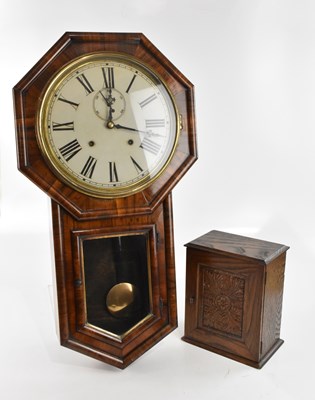 Lot 1332 - An oak smoker's cabinet, with a single carved...