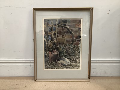 Lot 1949 - ALSTON E F EMERY; watercolour, still life,...