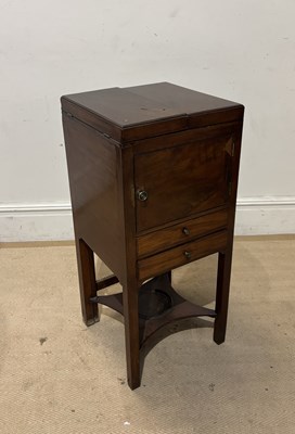 Lot 1234 - A 19th century mahogany gentleman's washstand,...
