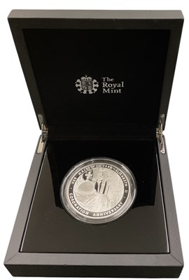 Lot 1439 - ROYAL MINT; a cased 5oz silver proof...