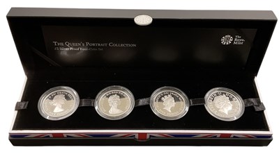 Lot 1477 - ROYAL MINT; a cased five pound silver proof...
