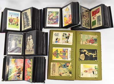 Lot 754 - Six albums of mostly early/mid-20th century...