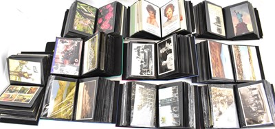 Lot 755 - Ten small albums of mostly topographical and...
