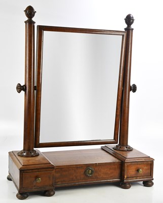 Lot 1019 - A Victorian mahogany dressing table mirror,...