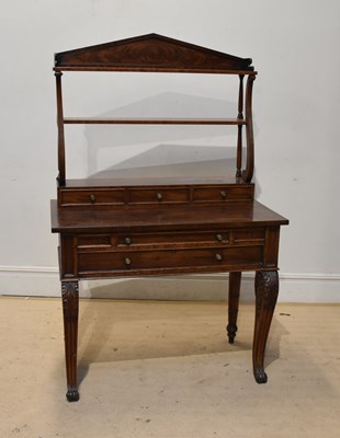 Lot 1111 - A 19th century Irish style mahogany side table...
