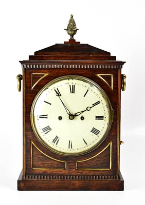 Lot 194 - A Regency rosewood and gilt brass twin fusee...