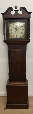 Lot 537 - A 19th century oak and mahogany crossbanded...