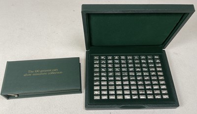 Lot 1052 - JOHN PINCHES; 'The 100 Greatest Cars' Silver...