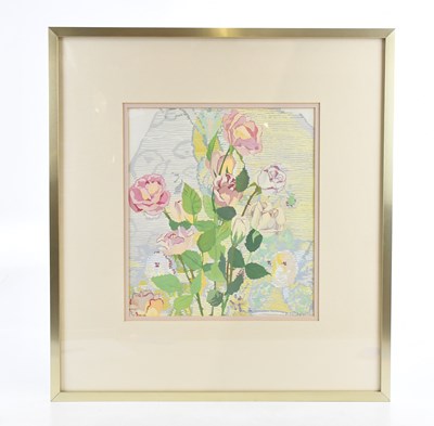 Lot 438 - M RANDLES; watercolour, still life, signed, 32...