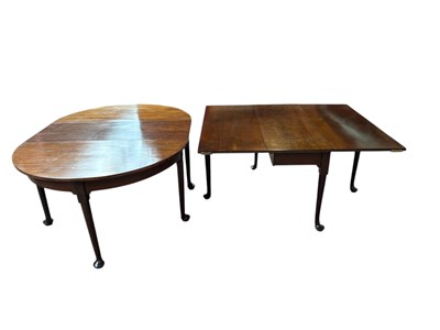 Lot 1134 - A George III and later mahogany extending...
