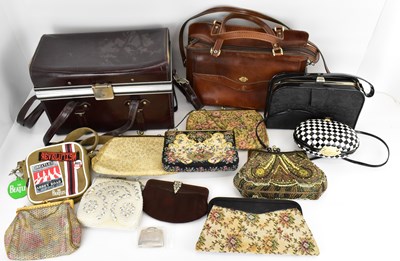 Lot 364 - Fourteen various bags to include leather...
