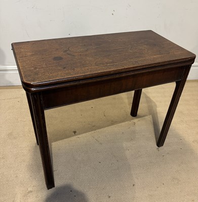 Lot 1257 - A George III mahogany tea table, height 71cm,...
