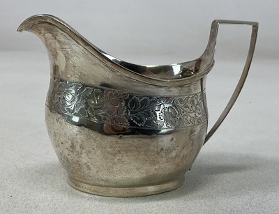 Lot 1088 - A William IV hallmarked silver cream jug, with...