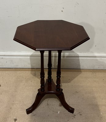 Lot 1254 - A late Victorian mahogany hexagonal occasional...