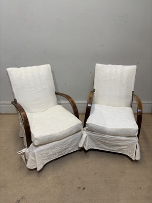 Lot 1222 - Two 1930s bentwood salon chairs, height 87cm (2).