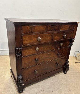 Lot 1219 - A 19th century Scottish mahogany chest with...