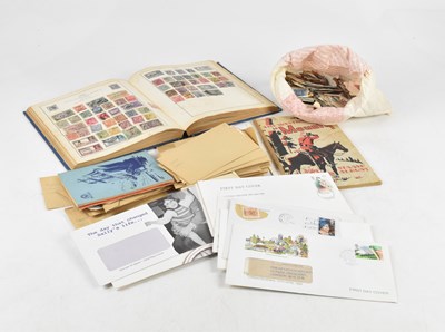 Lot 346 - WORLD STAMPS; in Strand album along with loose...