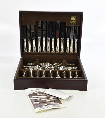 Lot 1516 - ARTHUR PRICE; a cased canteen of electroplated...