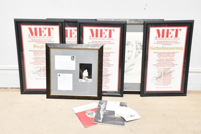 Lot 380 - BIRGIT NILSSON; a collection of ephemera...