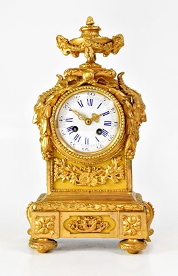 Lot 176 - A 19th century French eight-day ormolu mantel...