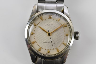Lot 569 - ROLEX; a gentleman's vintage Oyster Royal...