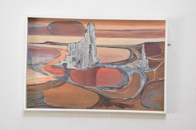 Lot 534 - ROBERT MERCER; oil on board, abstract study,...