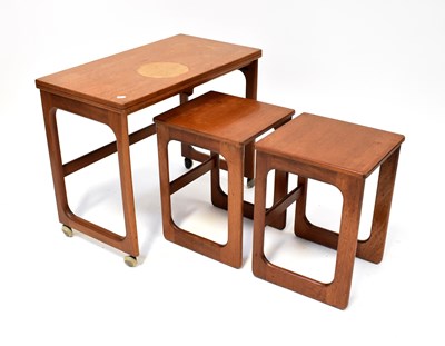 Lot 2 - MCINTOSH; a mid-century teak nest of tables,...