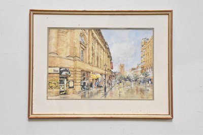 Lot 441 - D R ELLIOTT; watercolour, 'St Ann's Square,...