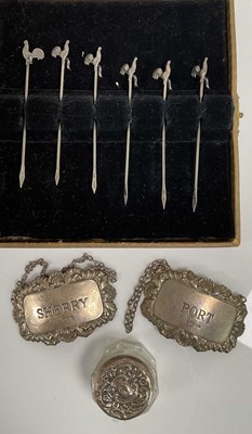 Lot 1072 - A set of six George V hallmarked silver...