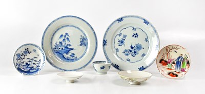Lot 203 - Seven Chinese porcelain tea and dinnerware...