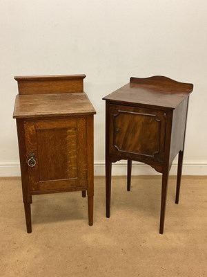 Lot 651 - Two 19th century pot cupboards. Comprising of...
