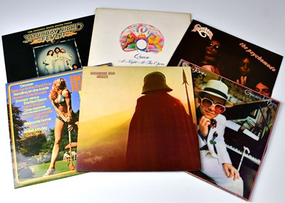 Lot 328 - A collection of vinyl LPs to include Elton...