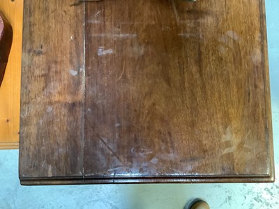 Lot 43 - A George III oak chest of two short over three...