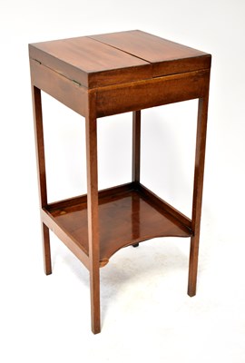 Lot 73 - A 19th century mahogany freestanding wash...