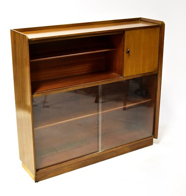 Lot 22 - A mid-20th century mahogany display cabinet,...