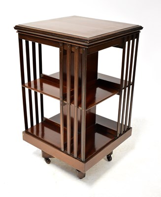 Lot 95 - An early 20th century mahogany revolving...