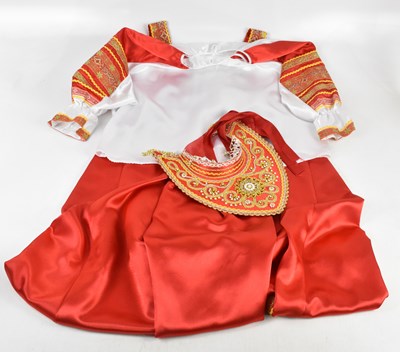 Lot 1531 - A vintage Russian folk costume.