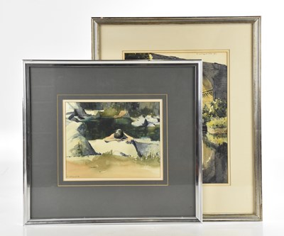Lot 93 - ROBERT 'BOB' LITTLEFORD (b.1945); watercolour,...