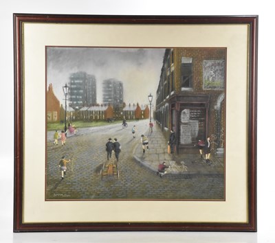 Lot 64 - BERNARD MCMULLEN (1952-2015); pastel,...