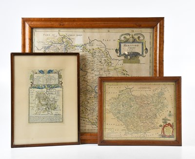 Lot 402 - AFTER ROBERT MORDEN; a map of Herefordshire,...