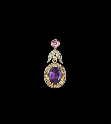 Lot 1121 - A 14ct yellow gold and silver gilt diamond,...