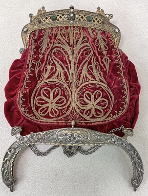 Lot 1067 - A Continental silver gilt and jewel adorned...