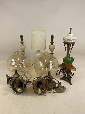 Lot 547 - A quantity of lighting, comprising an...