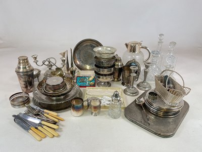 Lot 1006 - A large quantity of plated ware and glass...
