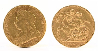 Lot 1866 - A Victoria full sovereign, 1901, old head.