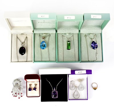 Lot 1134 - A quantity of costume jewellery, to include a...