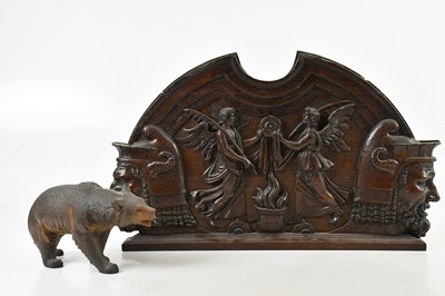 Lot 1385 - A Black Forest model of a standing bear,...