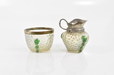 Lot 789 - ATTRIBUTED TO KRALIK; an Austrian glass jug...