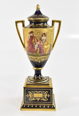 Lot 648 - VIENNA; a late 19th century twin handled...