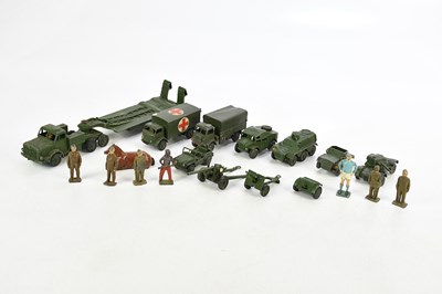Lot 882 - DINKY; a collection of vintage military models...